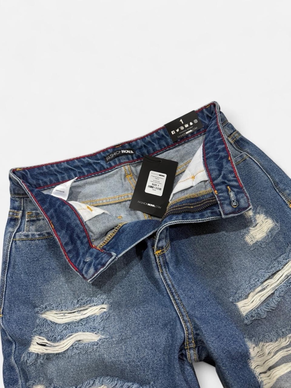 NWT Distressed Ripped Jeans - Front and Back - Picture 5 of 5